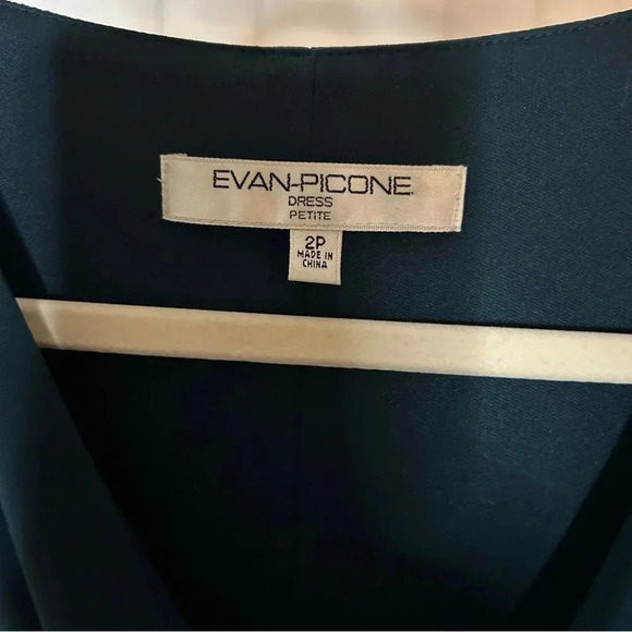 Evan-Picone Blue Teal Dress - Size 2P - New with Tags - Picture 3 of 5